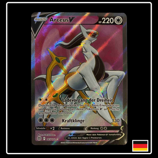 Arceus V Full Art Pokemon Karte 165/172 aus dem Set Strahlende Sterne