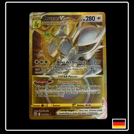 Arceus VSTAR GOLD 184/172 Strahlende Sterne