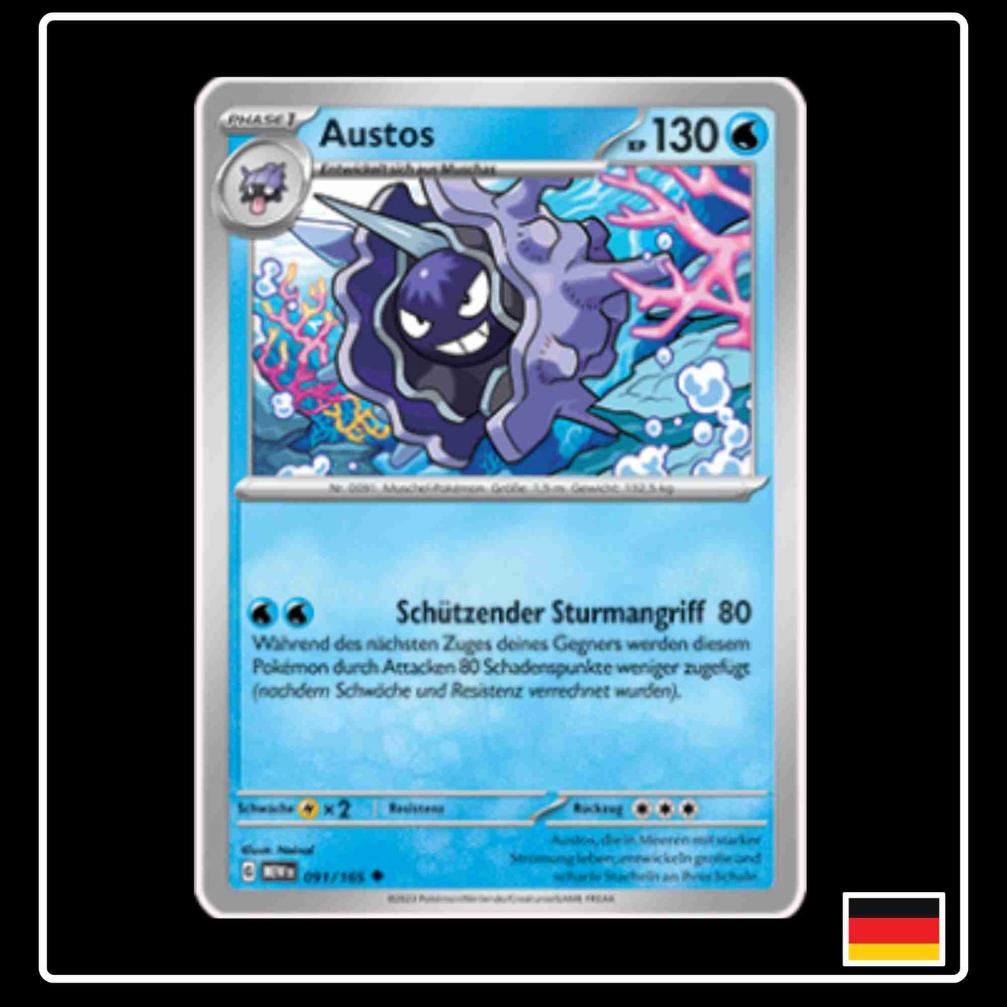 Austos 091/165 aus dem Pokemon Set Karmesin & Purpur 151 