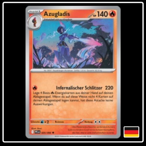 Azugladis 020/094 Pokemon Fatale Flammen