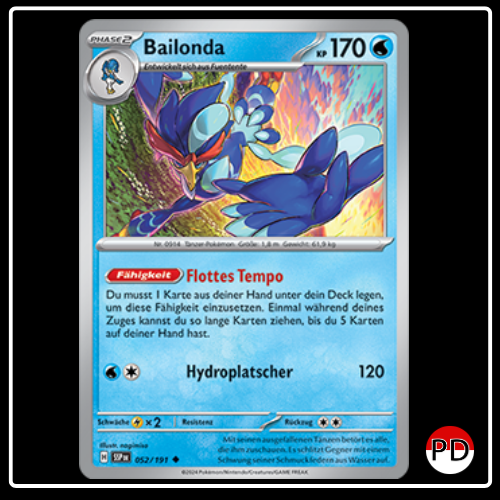 Bailonda 052/191 Pokemon Stürmische Funken