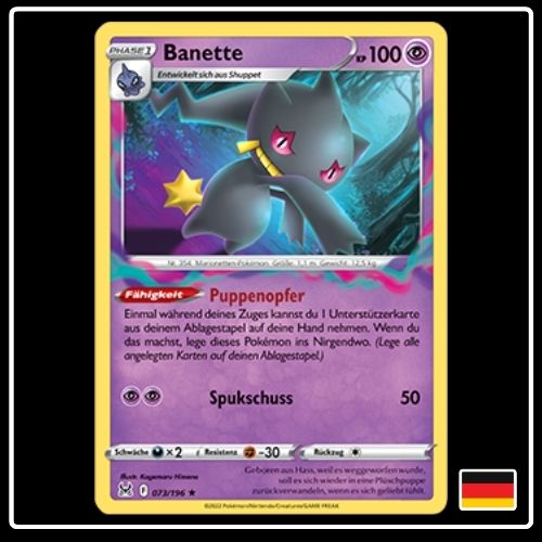 Banette 073/196 Pokemon Verlorener Ursprung