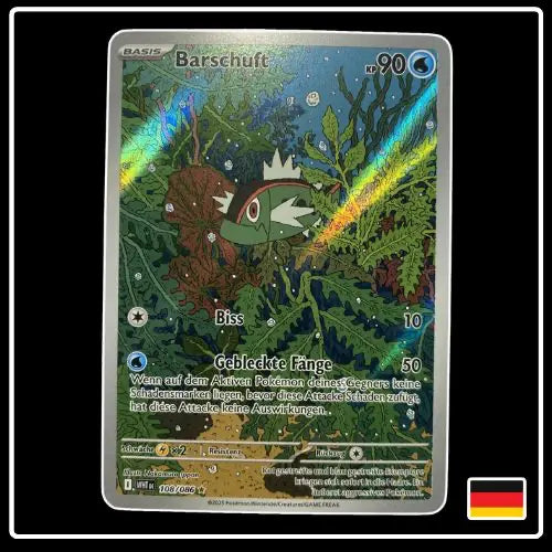 Barschuft Illustration Rare 108/086 Pokemon Weisse Flammen