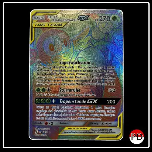 Bauz & Alola-Kokowei GX Rainbow 237/236 Pokemon Bund der Gleichgesinnten