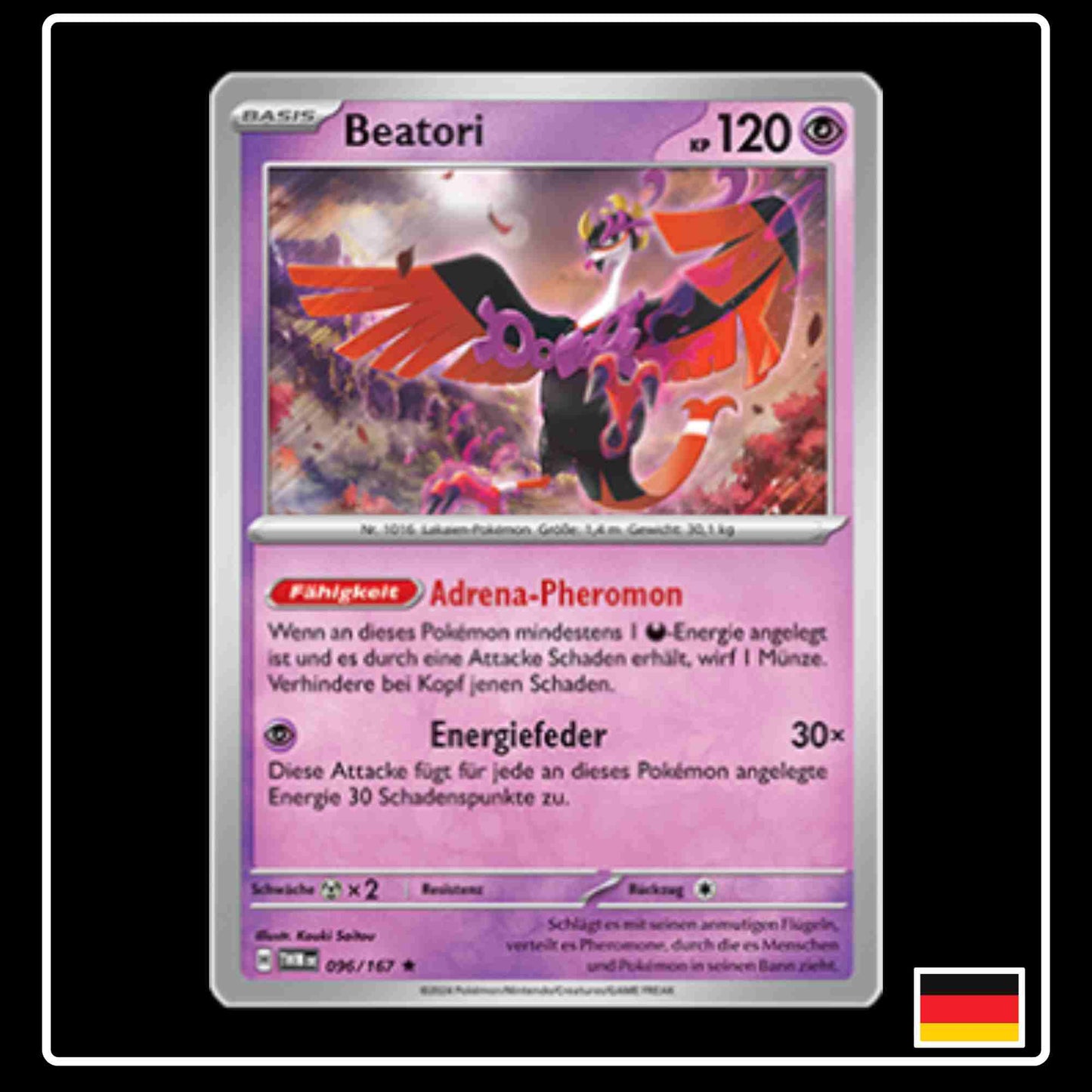 Beatori Pokemon Karte 096/167 aus dem Set Maskerade im Zwielicht