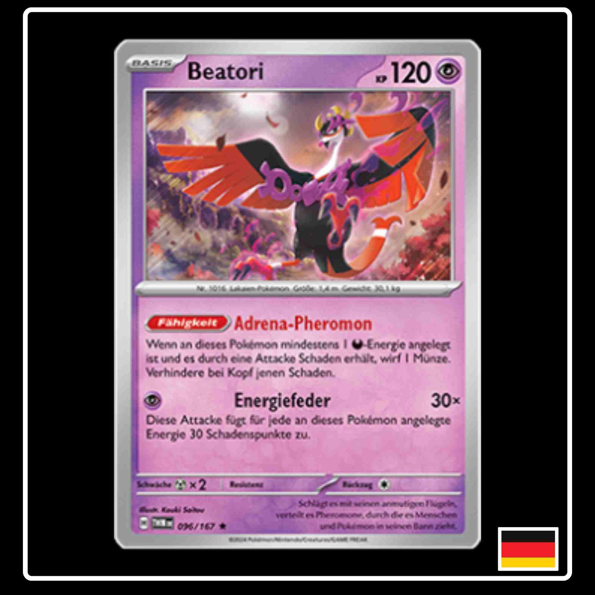 Beatori Pokemon Karte 096/167 aus dem Set Maskerade im Zwielicht