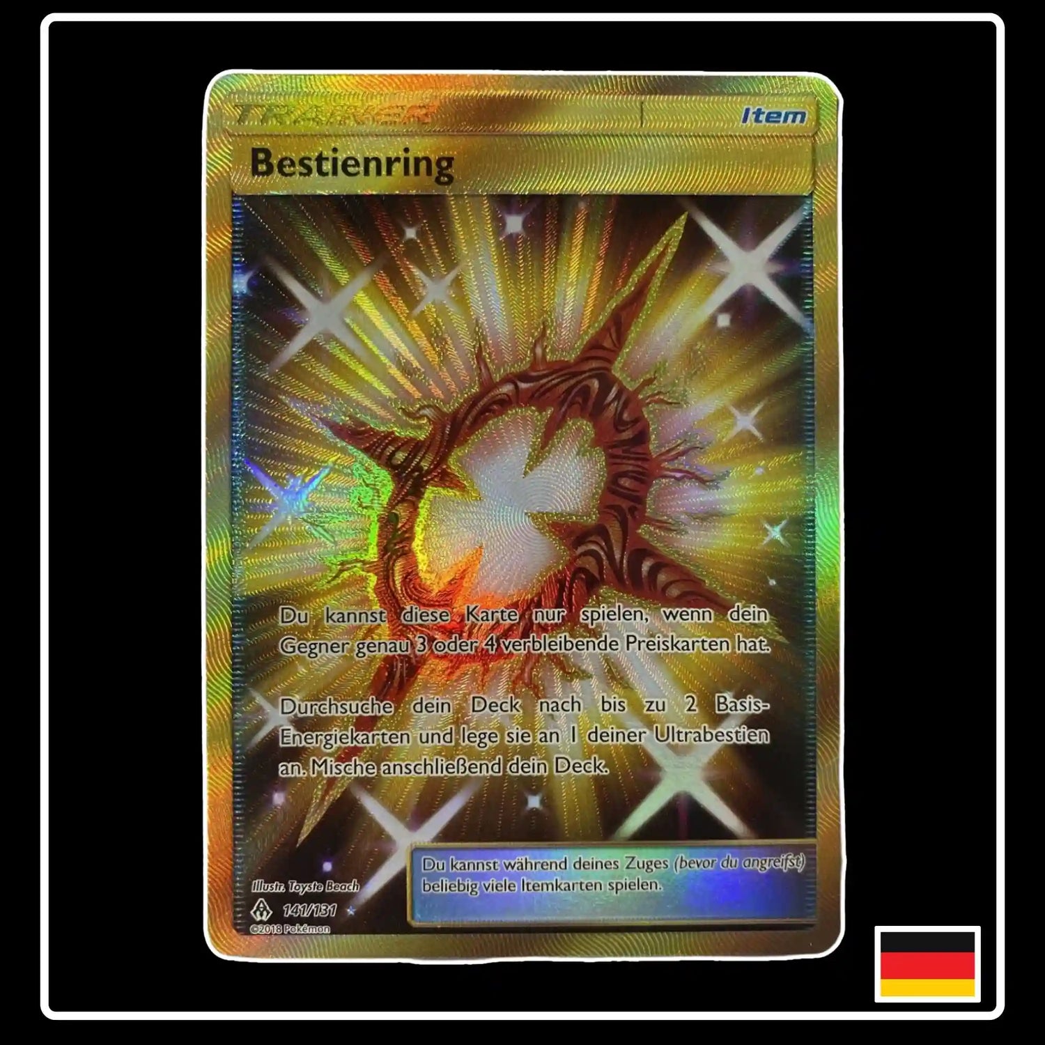 Bestienring GOLD 141/131 Pokemon Grauen der Lichtfinsternis