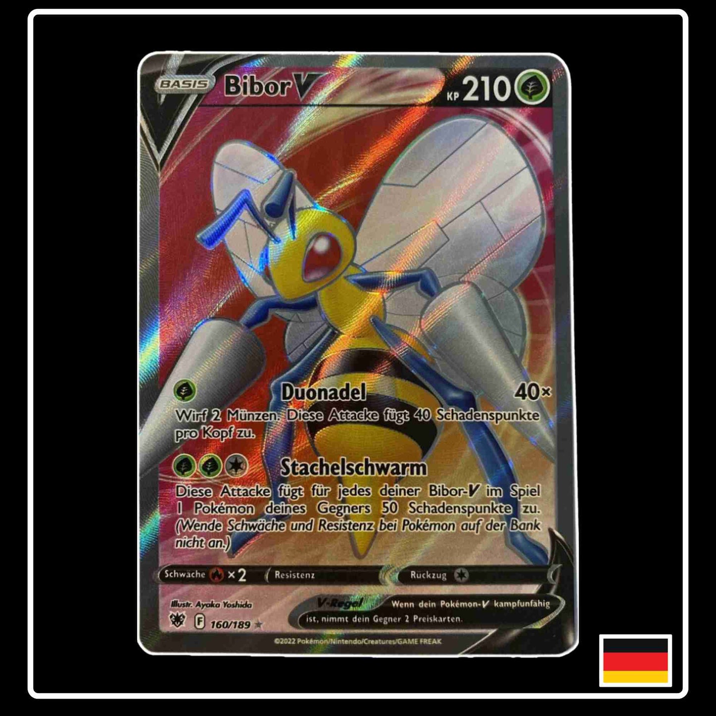 Bibor V Full Art 160/189 Pokemon Karte aus Astralglanz