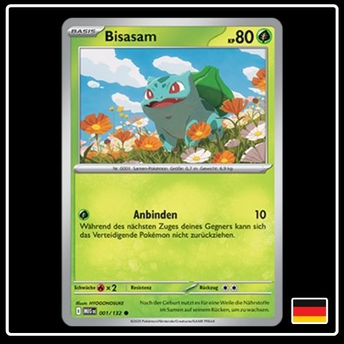 Bisasam 001/132 Mega Entwicklung Pokemon Karte