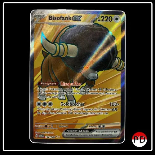 Bisofank ex Full Art 162/086 Pokemon Weisse Flammen