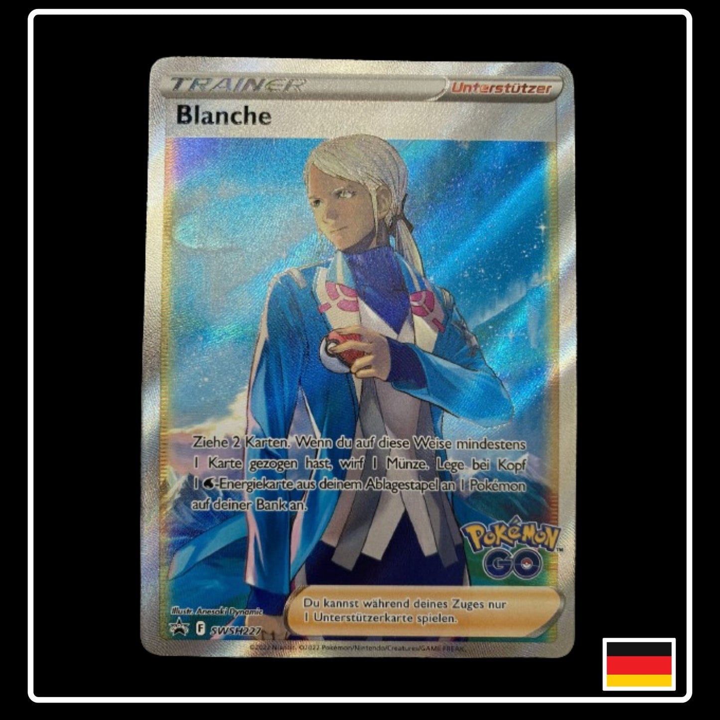 Blanche Full Art Deutsch SWSH227 Black Star Promo