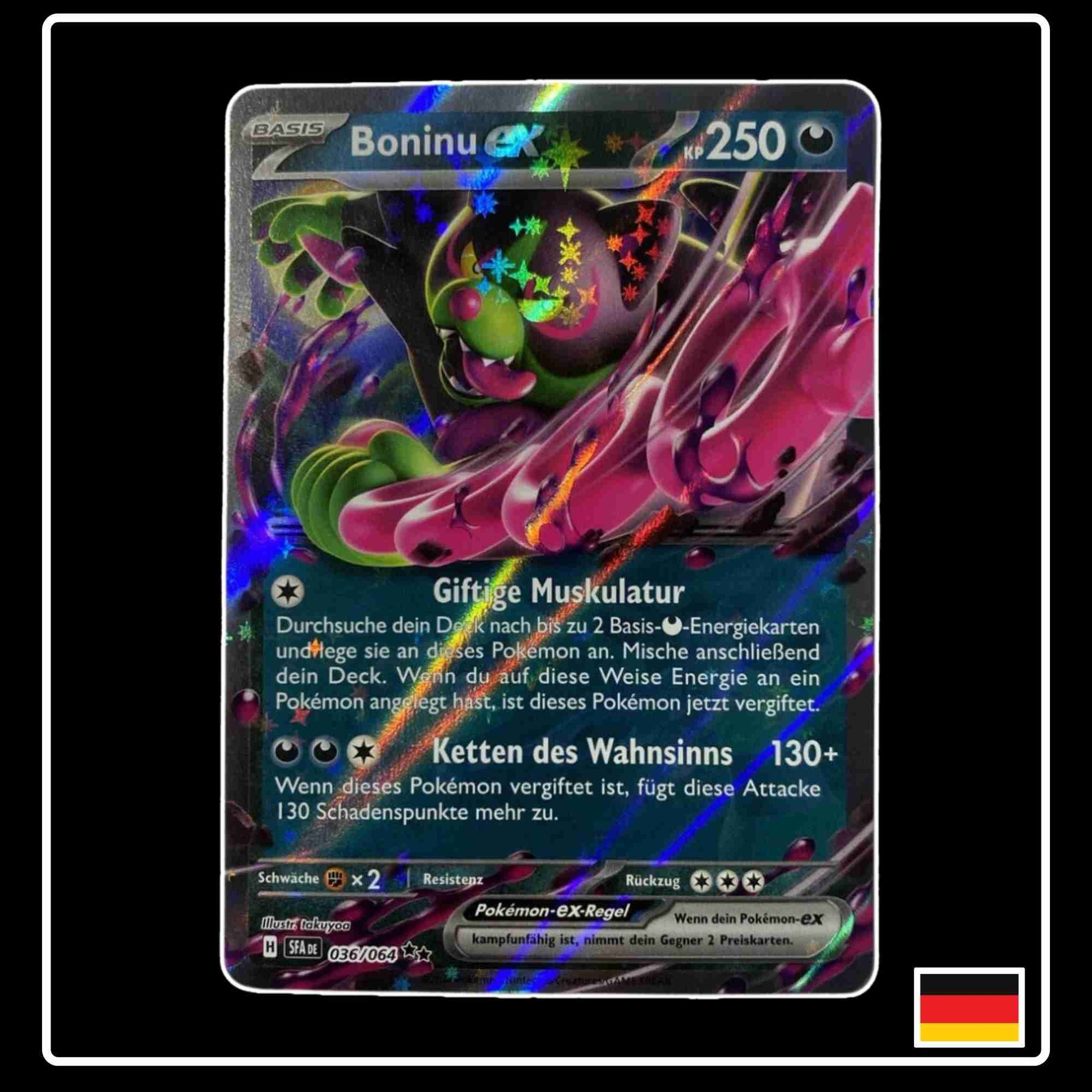 Boninu ex seltene Pokemon Karte 036/064 aus dem Karmesin & Purpur Set Nebel der Sagen