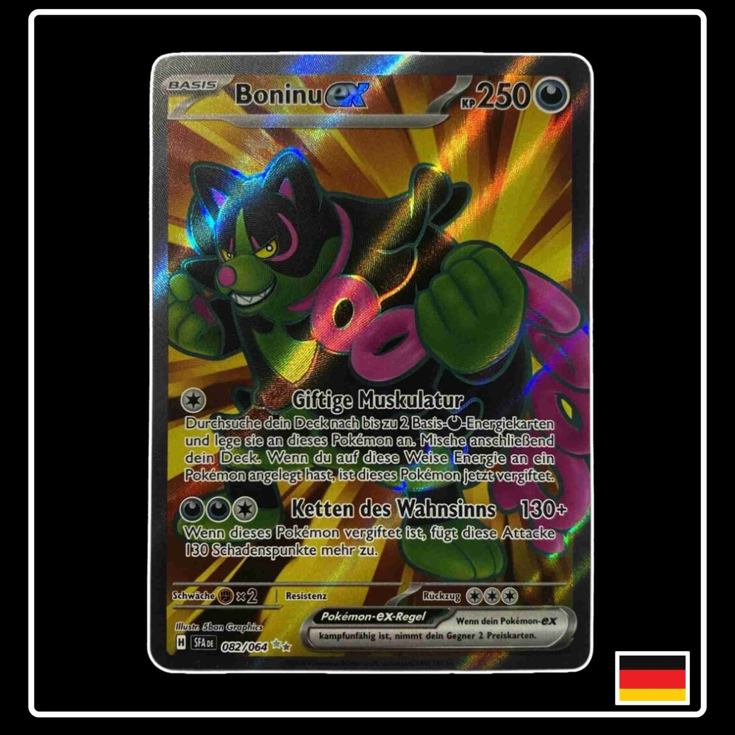 Boninu ex Full Art seltene Pokemon Karte 082/064 aus dem Karmesin & Purpur Set Nebel der Sagen