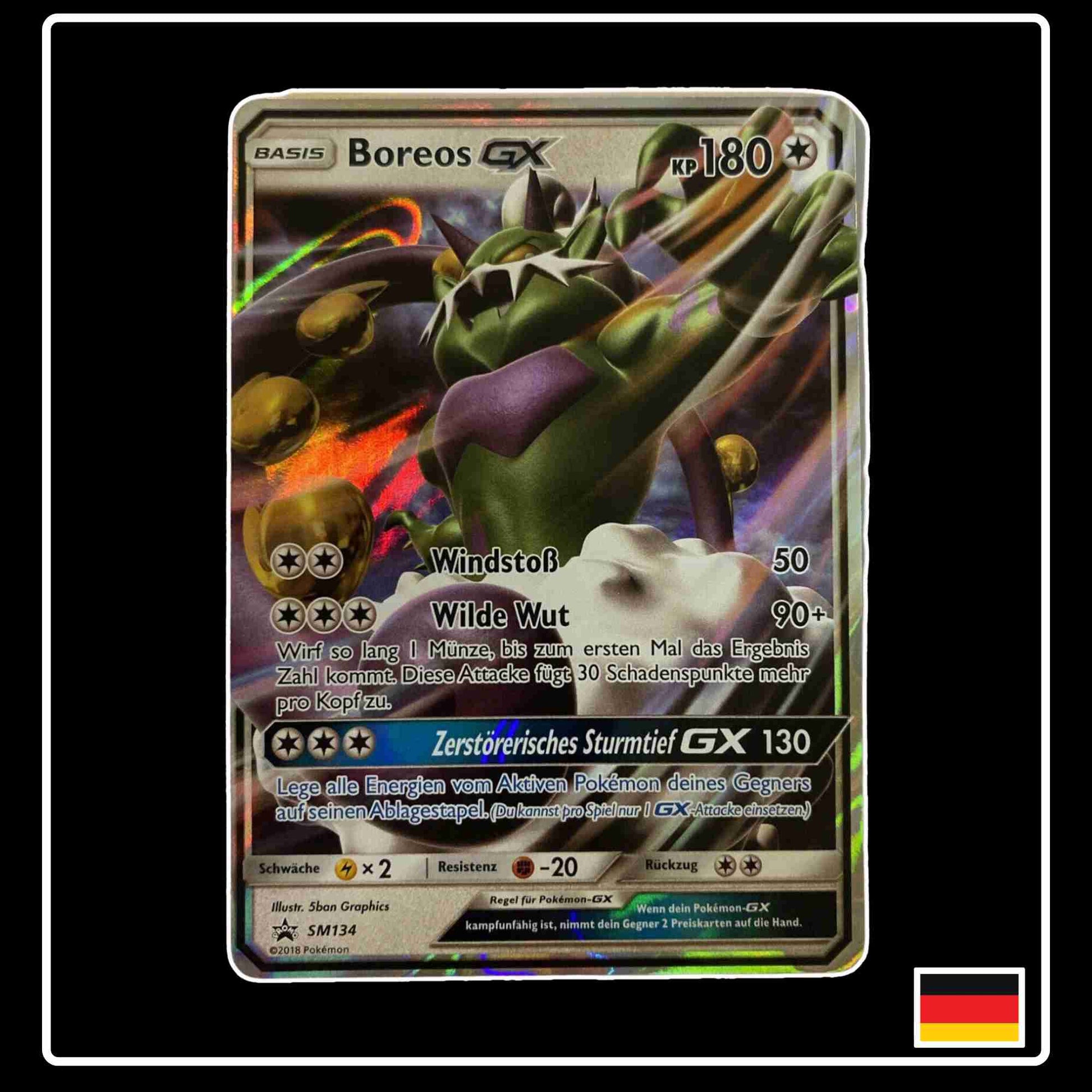 Boreos GX SM134 Pokemon Promokarte aus dem Set Sonne & Mond