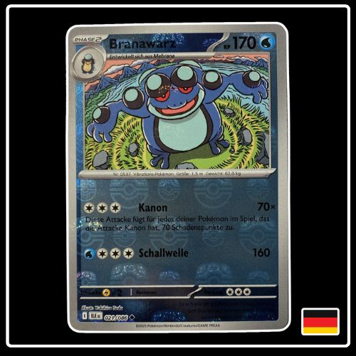 Branawarz Meisterball 021/086 Pokemon Schwarze Blitze