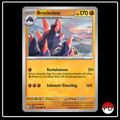 Brockoloss 048/086 Pokemon Weisse Flammen