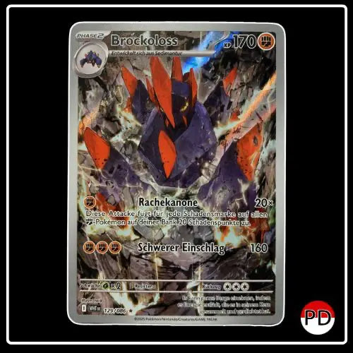 Brockoloss Illustration Rare 129/086 Pokemon Weisse Flammen
