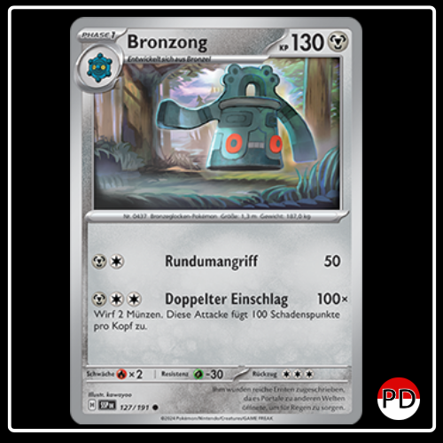 Bronzong 127/191 Pokemon Stürmische Funken