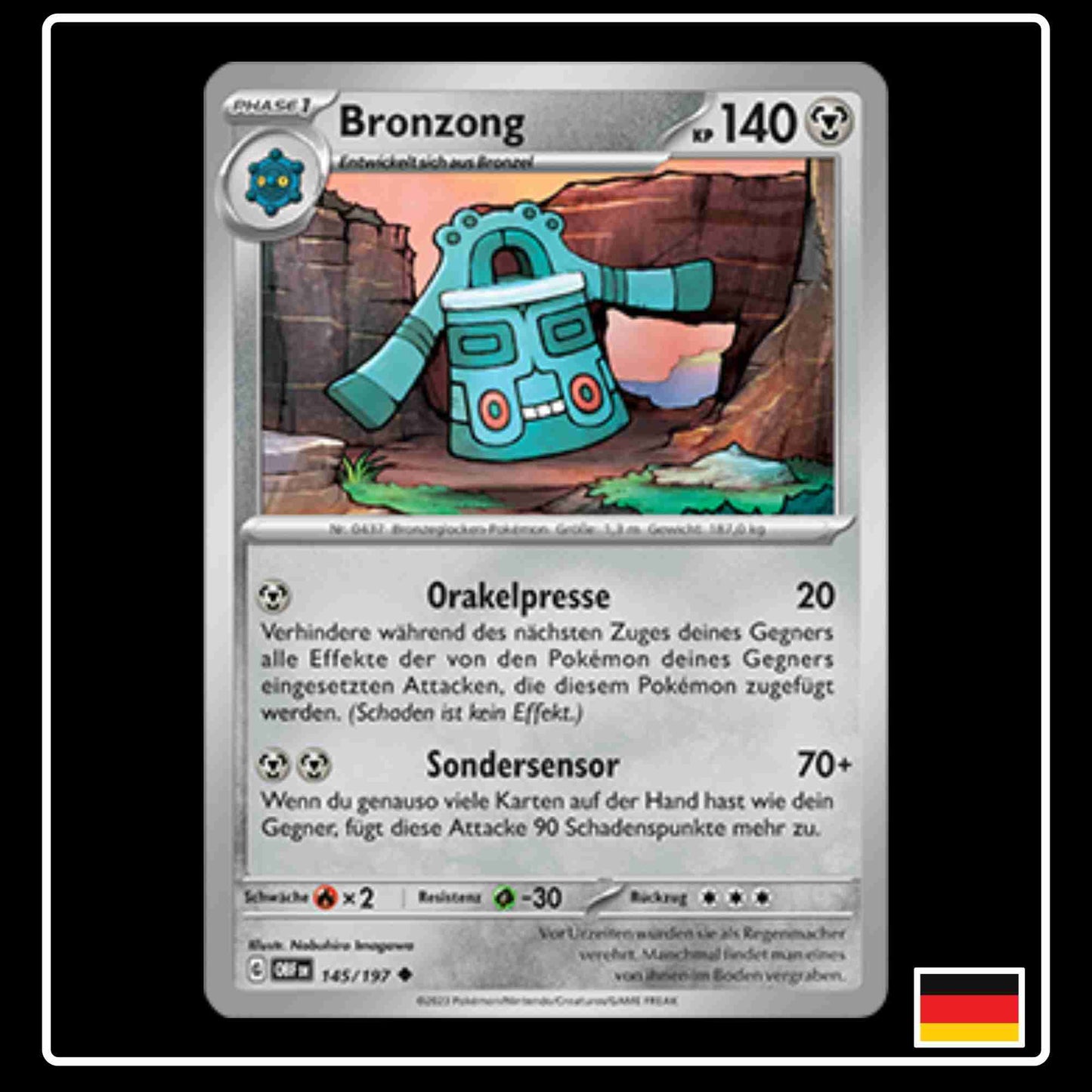 Pokemon Karte Bronzong