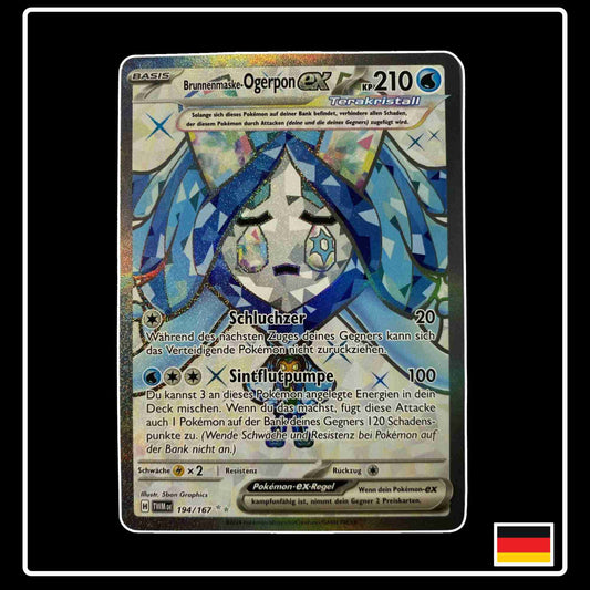 Brunnenmaske-Ogerpon exFull Art 194/167 aus dem Pokemon Set Maskeraden im Zwielicht