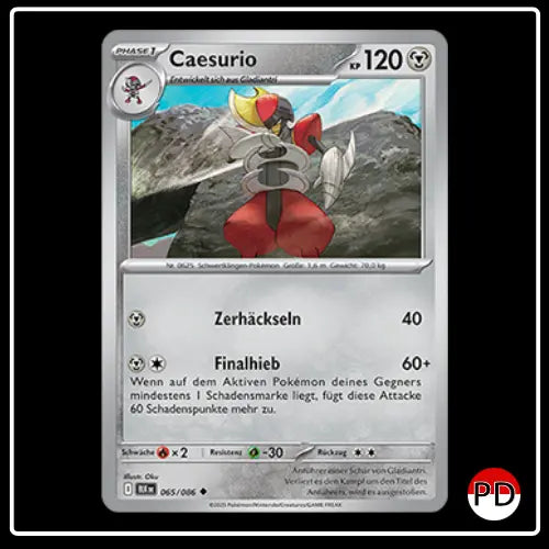 Caesurio 065/086 Pokemon Schwarze Blitze