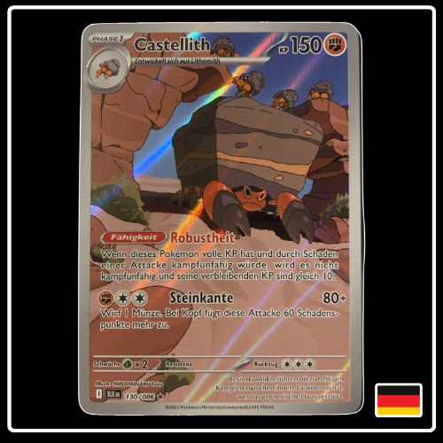 Castellith Illustration Rare 130/086 Pokemon Schwarze Blitze