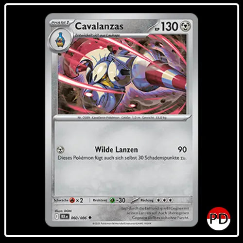 Cavalanzas 060/086 Pokemon Schwarze Blitze