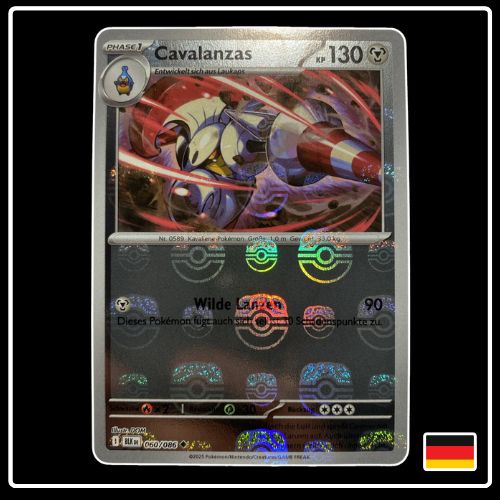 Cavalanzas Meisterball 060/086 Pokemon Schwarze Blitze