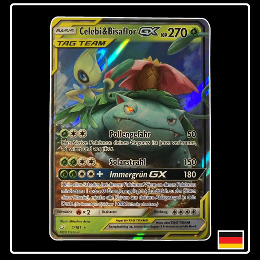 Celebi & Bisaflor GX 106/181 Pokemon Teams sind Trumpf