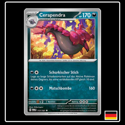 Cerapendra Pokemon Karte 117/167 aus dem Set Maskerade im Zwielicht