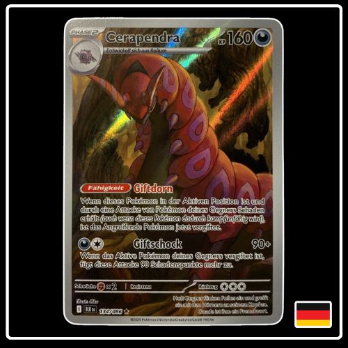Cerapendra Illustration Rare 134/086 Pokemon Schwarze Blitze