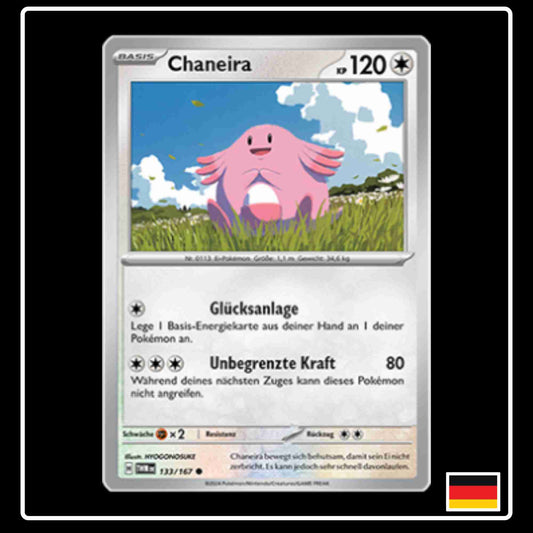 Chaneira Pokemon Karte 133/167 aus dem Set Maskerade im Zwielicht