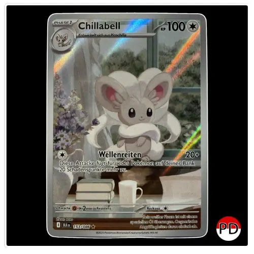 Chillabell Illustration Rare 153/086 Pokemon Schwarze Blitze