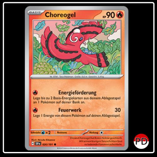 Choreogel 026/191 Pokemon Stürmische Funken Sammelkarten