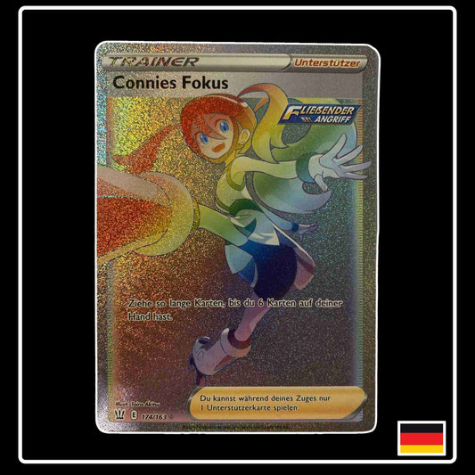 Pokemon Karte Connies Fokus Rainbow 174/163 aus dem Schwert & Schild Set Kampfstile