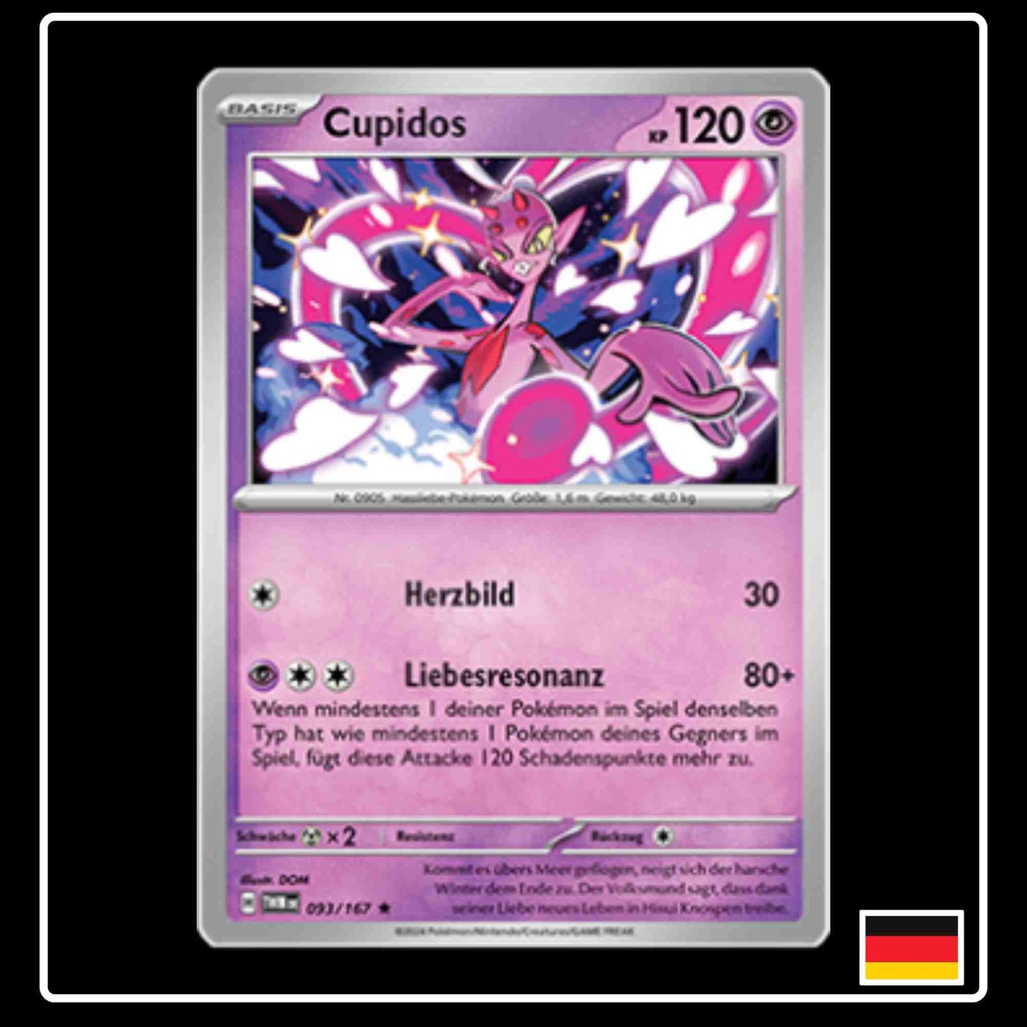 Cupidos Pokemon Karte 093/167 aus dem Set Maskerade im Zwielicht