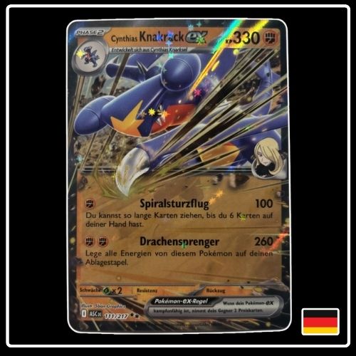 Cynthias Knakrack ex 111/217 Pokemon Erhabene Helden
