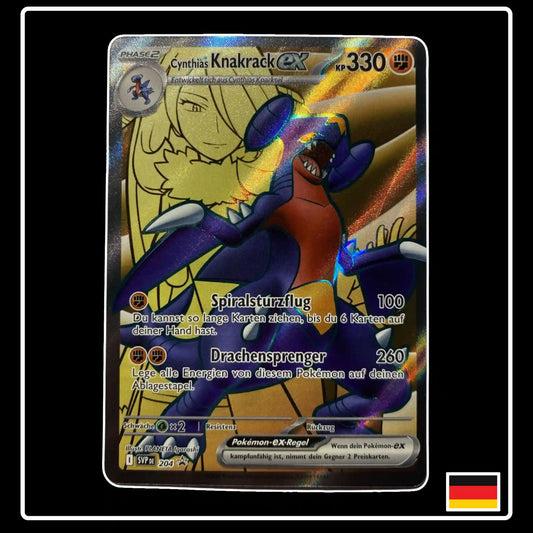 Cynthias Knakrack ex Full Art SVP DE 204 SV Black Star Promo