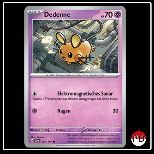 Dedenne 087/191 Pokemon Stürmische Funken