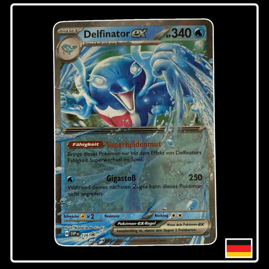 Delfinator ex Double Rare SVP DE 126 Promo aus Karmesin und Purpur