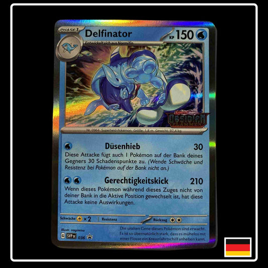 Delfinator Holo Rare Promokarte Pokemon Obsidianflammen