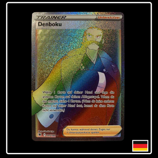 Denboku Trainer Rainbow Pokemon Karte 205/189 Astralglanz