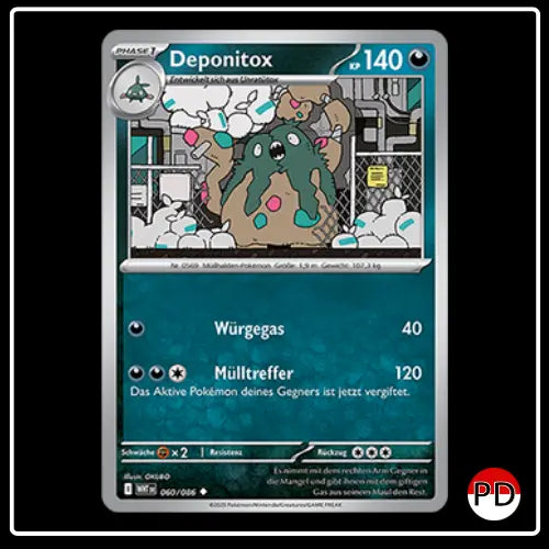 Deponitox 060/086 Pokemon Weisse Flammen