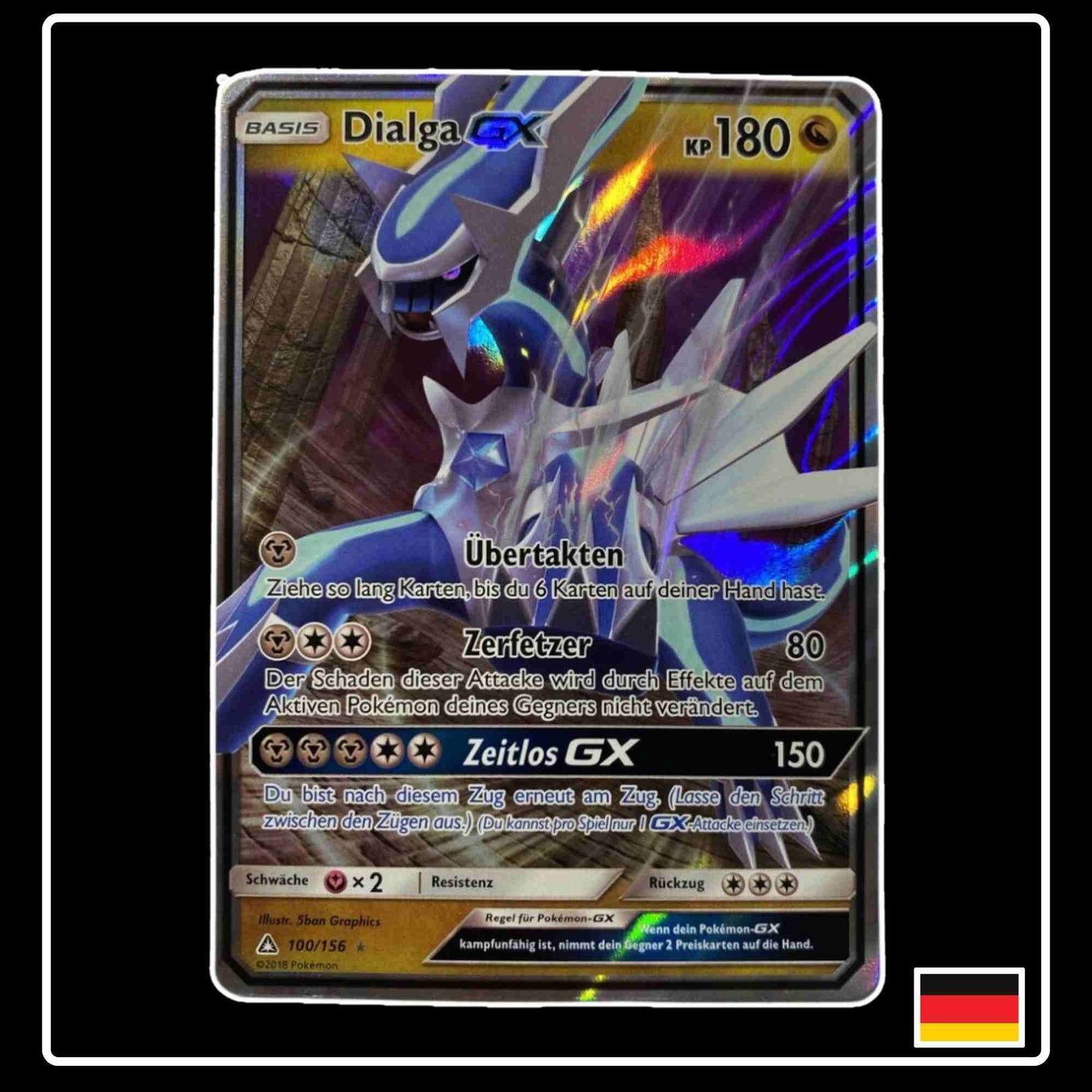 Pokemon Karte Dialga GX 100/156 Ultra-Prisma