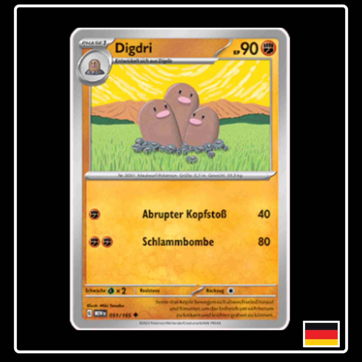 Digdri 051/165 aus dem Pokemon Set Karmesin & Purpur 151 