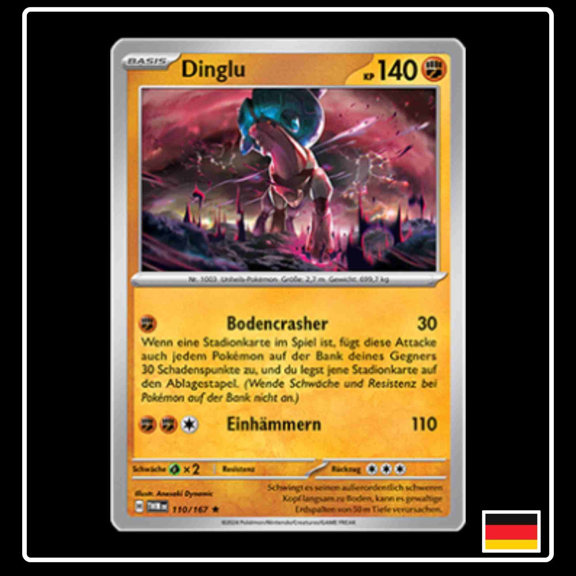 Dinglu Pokemon Karte 110/167 aus dem Set Maskerade im Zwielicht