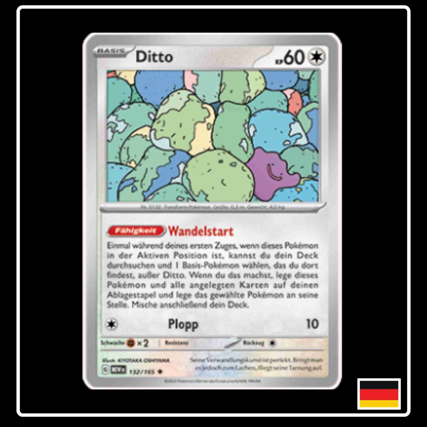 Ditto 132/165 aus dem Pokemon Set Karmesin & Purpur 151 