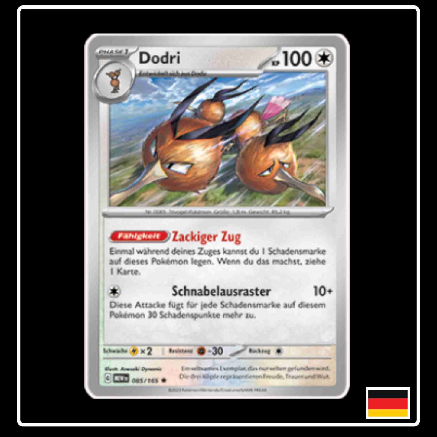 Dodri 085/165 aus dem Pokemon Set Karmesin & Purpur 151 