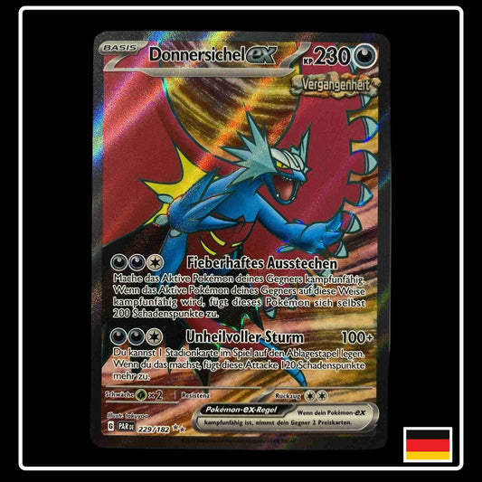 Donnersichel ex Full Art Pokemon Karte aus dem Set Paradox Rift 229/182