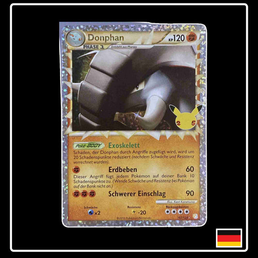 Donphan 107/123 Reprint Pokemon Karte aus dem Set Celebrations